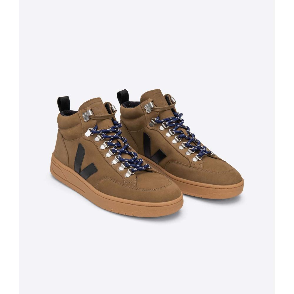 Veja RORAIMA NUBUCK Men's High Tops Coffee | NZ 116QMA